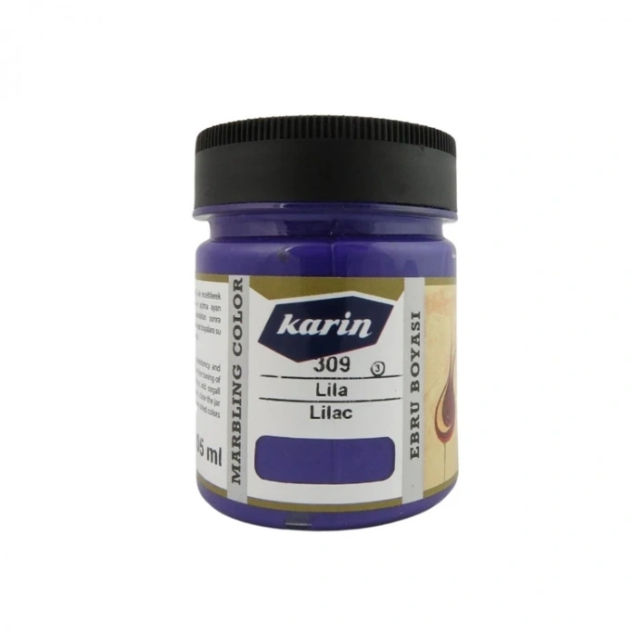 KARİN EBRU BOYASI LİLA 309 105ml.