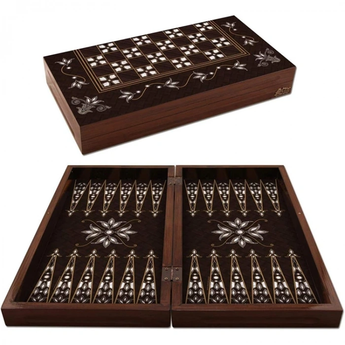 STAR PARLAK PROFİL LALE SEDEF TAVLA TAKIMI