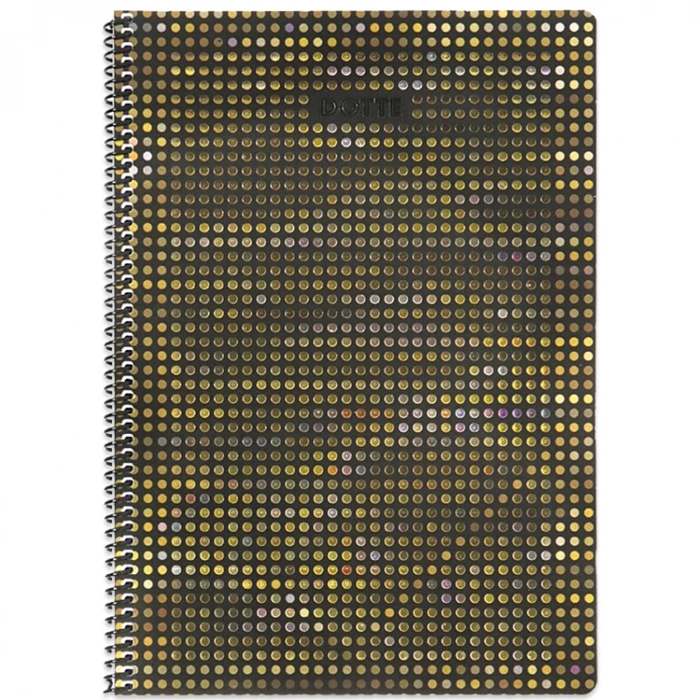 KESKİN DOTTE METALİZE A4 SPİRALLİ KARTON KAP. 80 YP. ÇİZGİLİ DEFTER