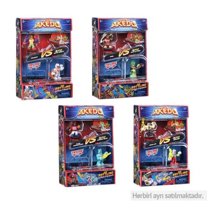 AKEDO AKE01000 14216(14260) S1 İKİLİ FİGÜR OYUN SETİ KUTULU (1 AD)