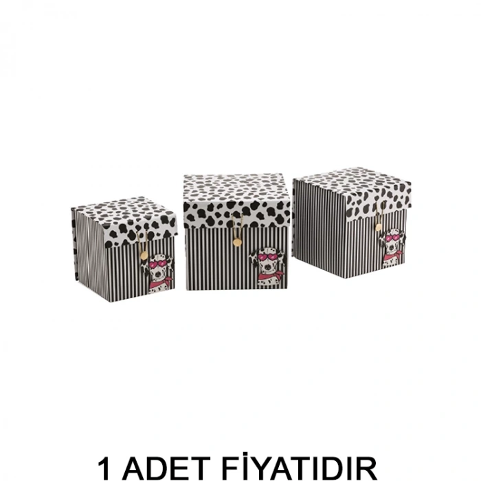 GIPTA  DALMATA  DİK HEDİYE KUTUSU BX1941 A 155x145x160 mm