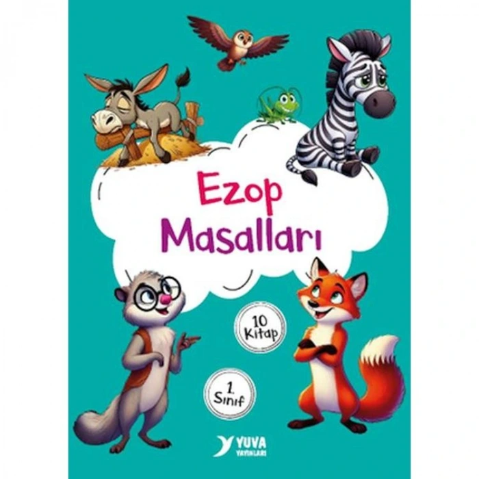 EZOP MASALLARI 10 KİTAP SET + SORU KİTABI  ( 1. SINIFLAR İÇİN)
