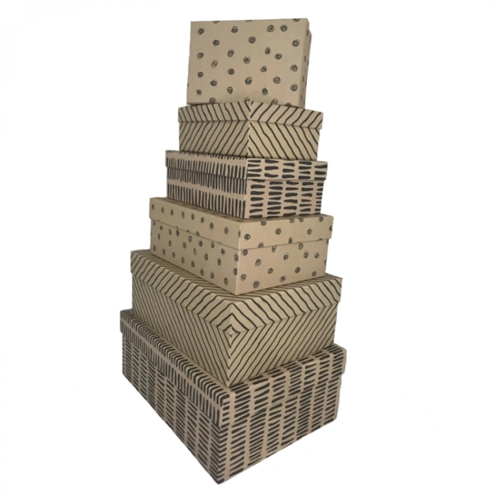 GIPTA CRAFTY BLACK DİKDÖRTGEN HEDİYE KUTUSU BX0134 B 140x200x80mm