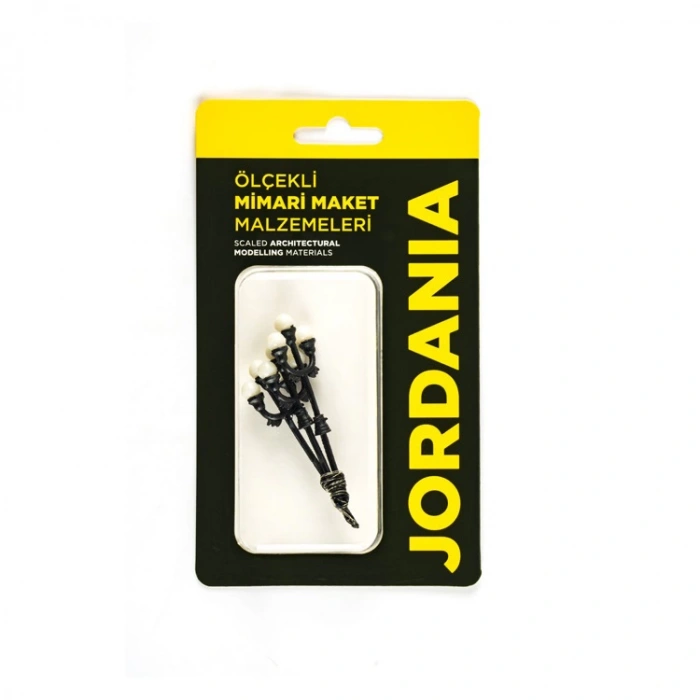 JORDANIA MAKET JE04P-T233 BAHÇE/SOKAK LAMBASI ÜÇLÜ 1/100 6V