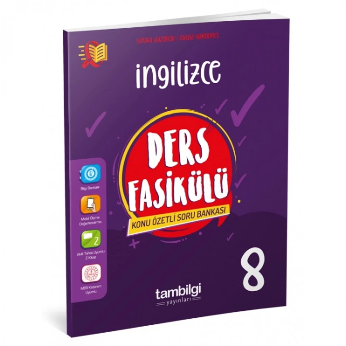 TAMBİLGİ 8.SINIF İNGİLİZCE DERS FÖYLERİ SORU BANKASI
