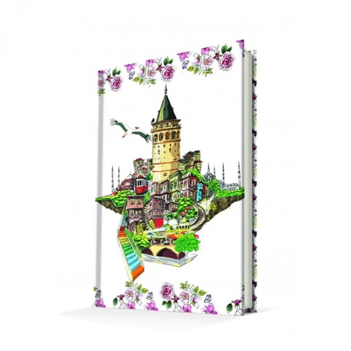 DEFFTER FANTASTIC İSTANBUL / GALATA 14x20 SERT KAPAK 96 YP. ÇİZGİLİ DEFTER