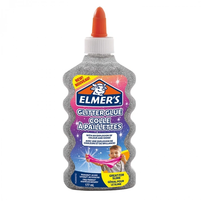 ELMERS 2077255 SLIME SIVI YAPIŞTIRICI 177 ML SİMLİ GÜMÜŞ