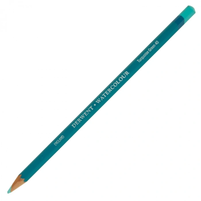 DERWENT NEW WATERCOLOUR PENCIL- SULUBOYA KALEMİ- TURQUOISE GREEN 40