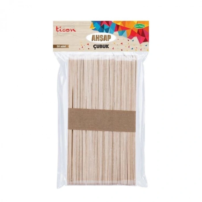 TİCON AHŞAP BÜYÜK  BOY NATUREL ÇUBUK  328587