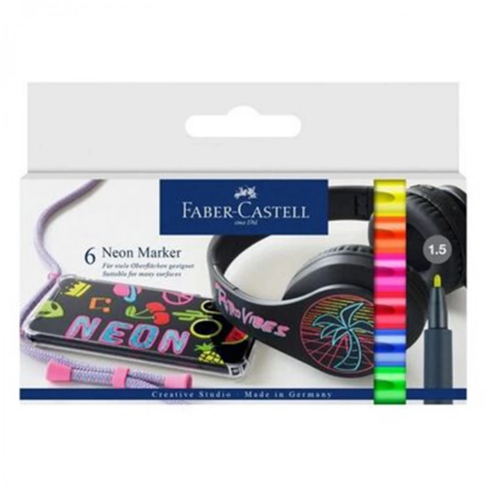 FABER CASTELL NEON MARKER 6lı SET