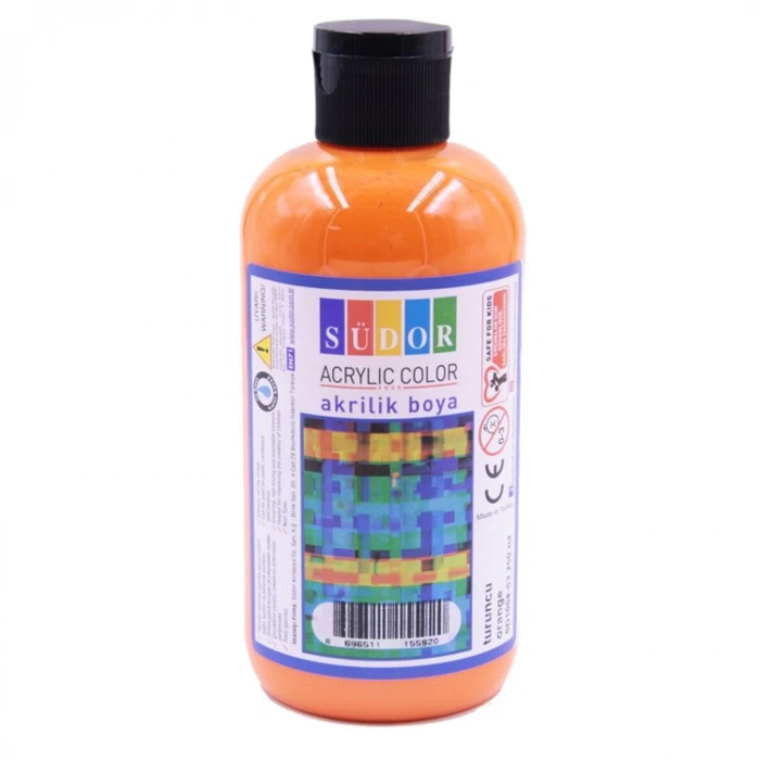 SÜDOR SD1008-03 AKRİLİK BOYA 250 ML TURUNCU