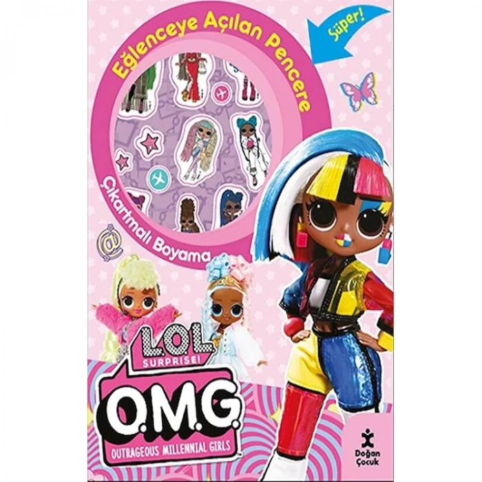 LOL SURRISE EĞLENCEYE AÇILAN PENCERE ÇIKARTMALI  BOYAMA KİTABI