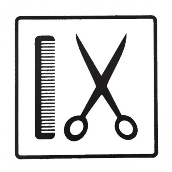 EKSTRAFİX 221 YÖNLENDİRME/UYARI LEVHASI 12x12cm BERBER-KUAFÖR