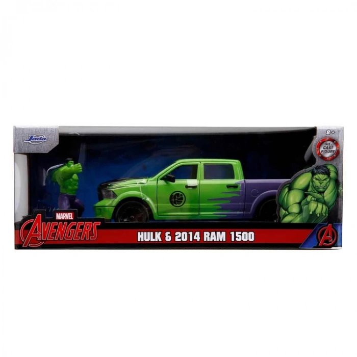 SİMBA JADA 5029 MARVEL AVENGERS HULK & 2014 RAM PICKUP