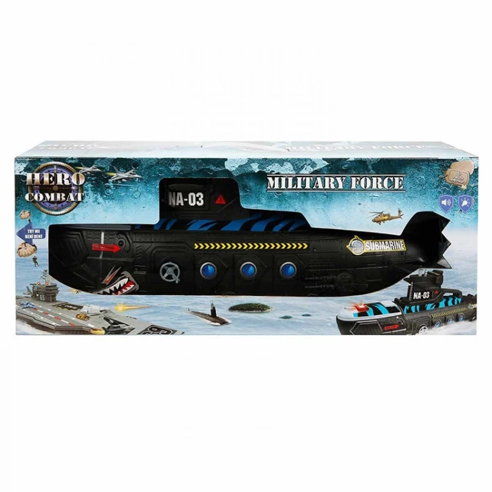 HERO COMBAT 1828 -113A KUTULU SESLİ VE IŞIKLI KÖPEKBALIĞI ŞEKİLLİ DENİZALTI