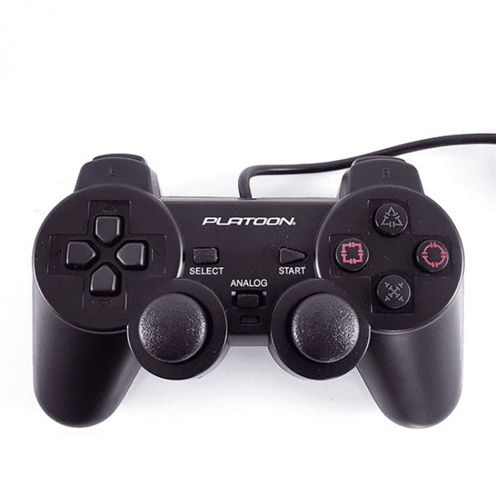 PLATOON PL-2596 USB DUAL SHOCK JOYSTICK - ANALOG GAMEPAD
