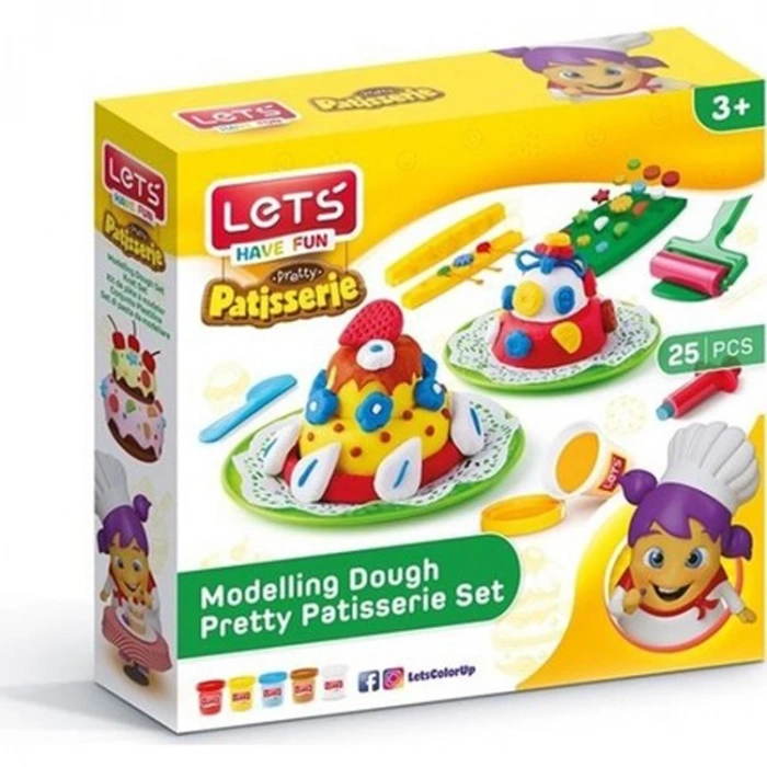 LETS OYUN HAMURU GÜZEL PASTANE SETİ L8492