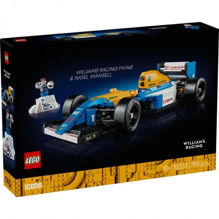 LEGO ICONS 10353 WILLIAM RACING FW14B NIGEL MANSELL 799 PARÇA