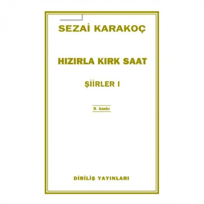 ŞİİRLER 3 - HIZIRLA KIRK SAAT