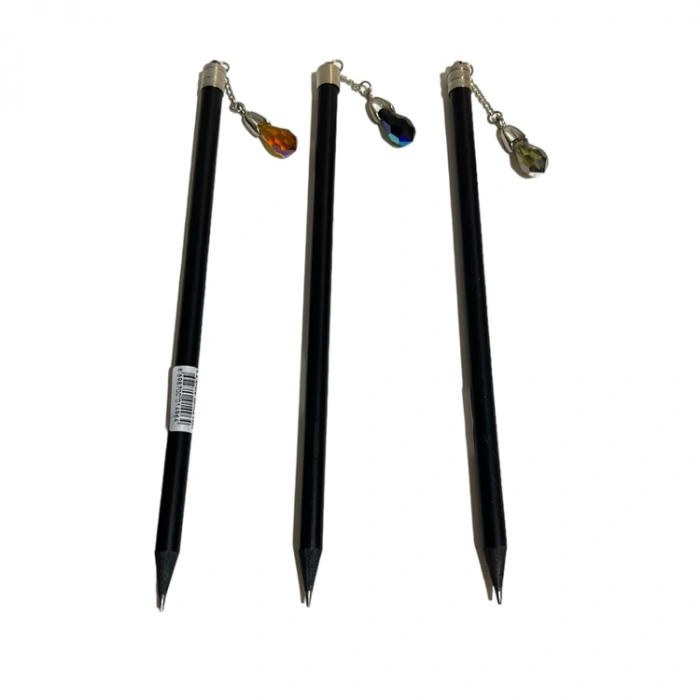 KAKOSAN  KRİSTAL DAMLA BAŞLIKLI SİYAH GÖVDE KURŞUN KALEM NO:4964