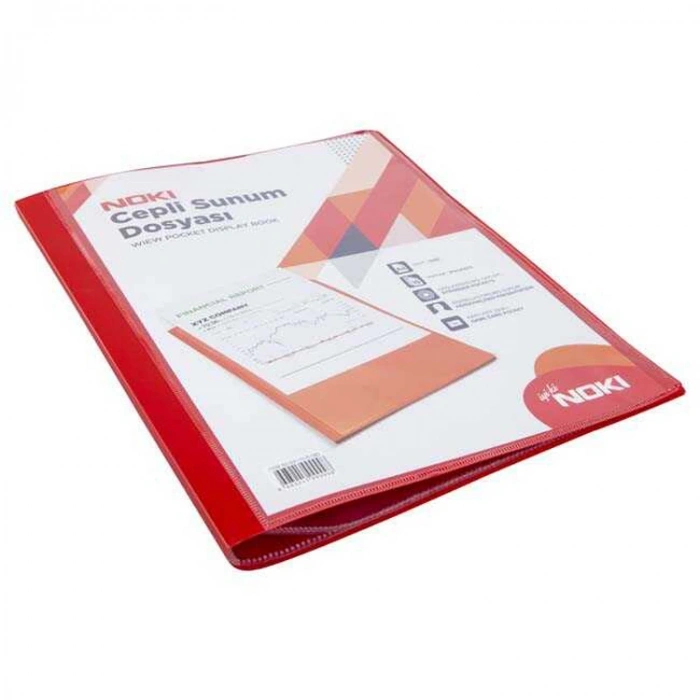 NOKI SUNUM DOSYASI CEPLİ 80Lİ KIRMIZI