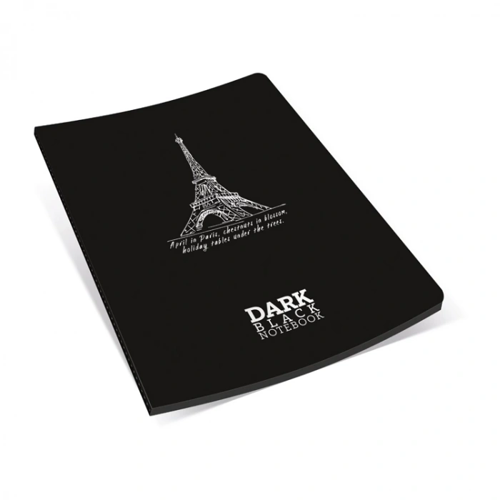 GIPTA DARK İPLİKLİ DİKİŞLİ KARTON KAPAK 9,5X17 36YP. ÇİZGİSİZ DEFTER