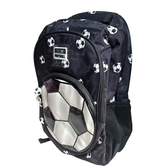 MUGGLE MU-5874 SİLVER FOOTBALL 3 BÖLMELİ SIRT ÇANTASI