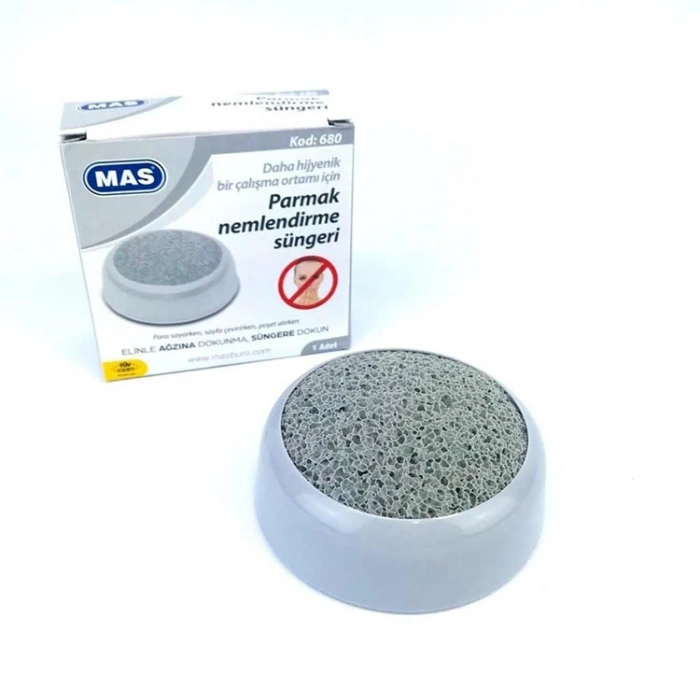 MAS 680 PUL / PARMAK NEMLENDİRME SÜNGERİ - GRİ