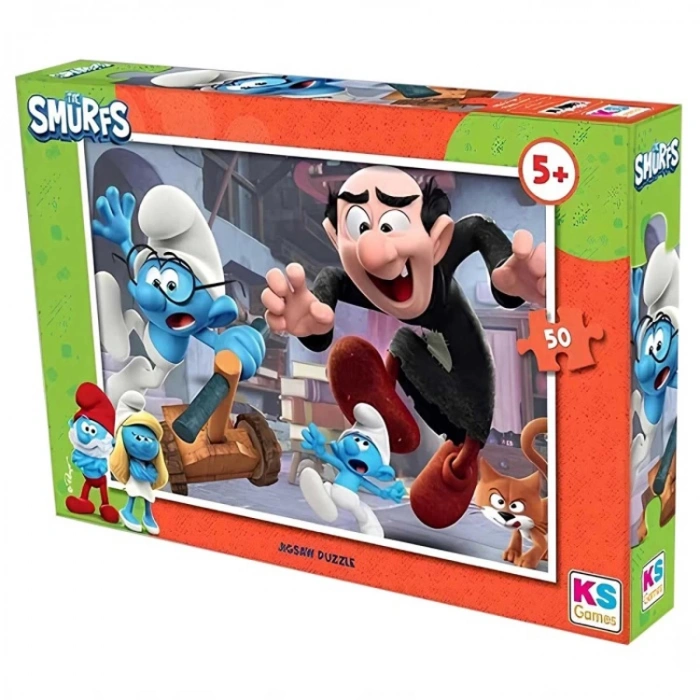 KS GAMES SMR 709 THE SMURFS 48x34cm PUZZLE/YAPBOZ 50Lİ  5+