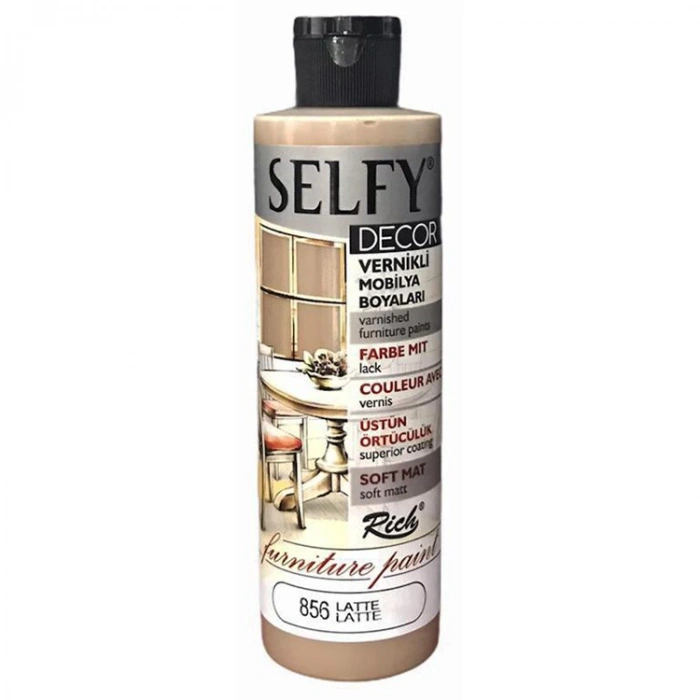 RİCH SLF-240-856 SELFY DECOR VERNİKLİ AKRİLİK BOYA 240cc.LATTE