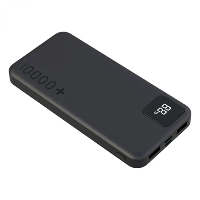 DEXIM YD-10 DCA0046 2xUSB LCD EKRAN 10.000mAh TAŞINABİLİR POWERBANK SİYAH