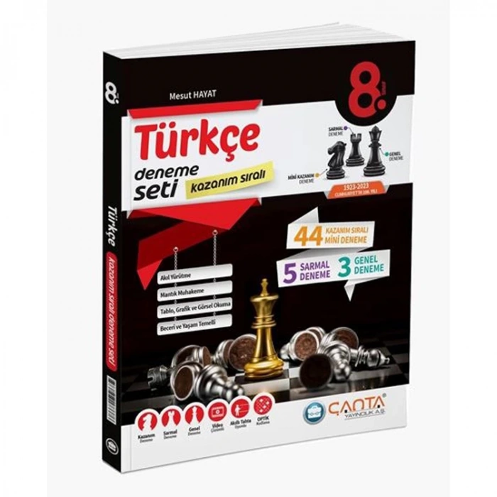 ÇANTA 8. SINIF LGS TÜRKÇE KAZANIM SIRALI DENEME SETİ