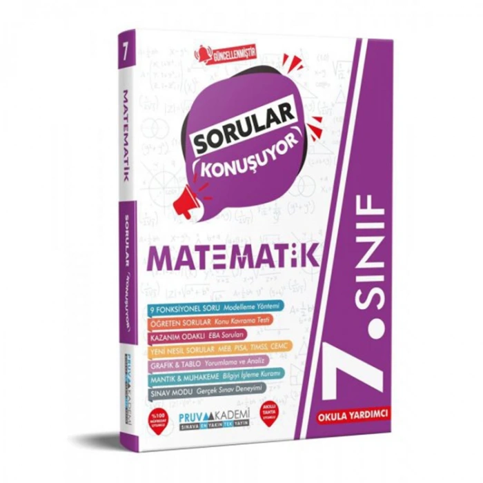 PRUVA 7. SINIF MATEMATİK SORULAR KONUŞUYOR SORU BANKASI