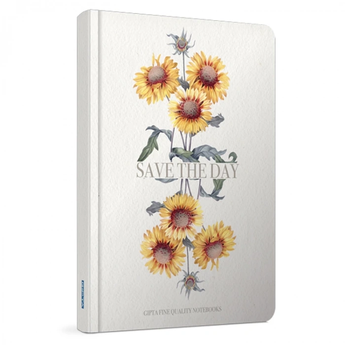 GIPTA SAVE THE DAY İPLİKLİ DİKİŞLİ SERT KAPAK DEFTER ÇİZGİLİ 13X21 120YP.ÇİZGİLİ