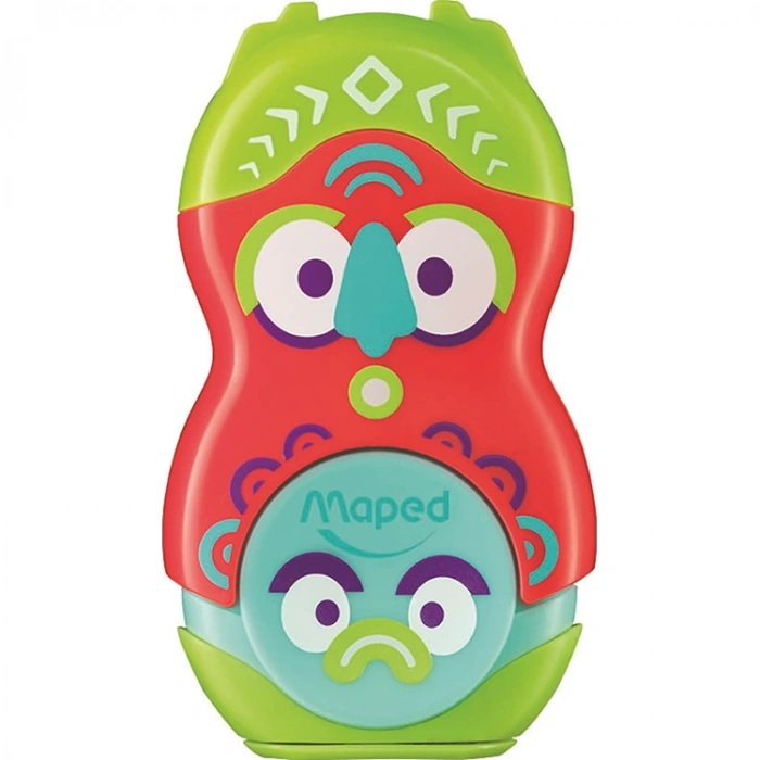 MAPED 49131 LOOPY FANCY TEK DELİKLİ SİLGİLİ HAZNELİ KALEMTRAŞ