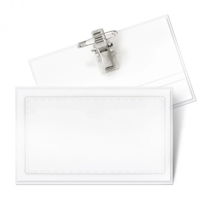 MAS 54X86 YATAY ŞEFFAF KLİPSLİ YAKA KARTI KOKART