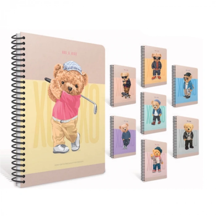 GIPTA XOXO SPİRALLİ KARTON KAPAK A6 80YP. ÇİZGİLİİ DEFTER