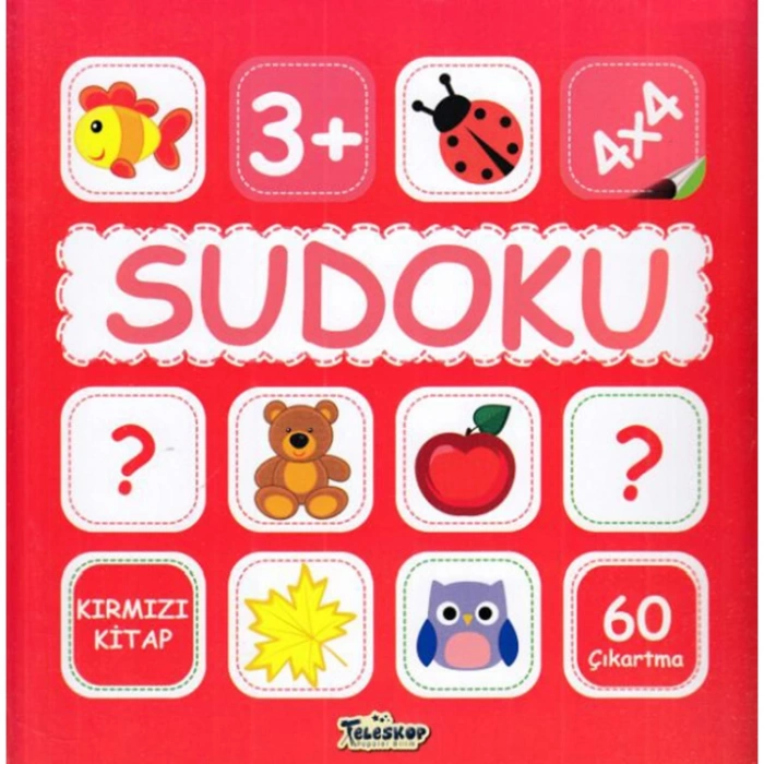 SUDOKU 4X4 KIRMIZI  KİTAP