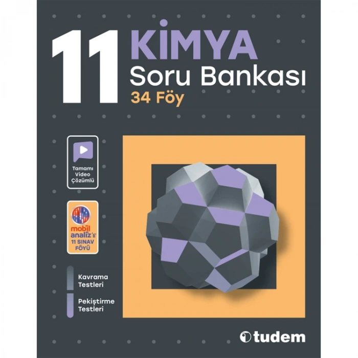 TUDEM 11.SINIF KİMYA SORU BANKASI 34 FÖY