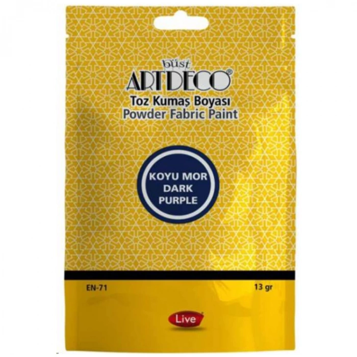 ARTDECO TOZ  KUMAŞ BOYASI 13 GR. KOYU MOR 1121