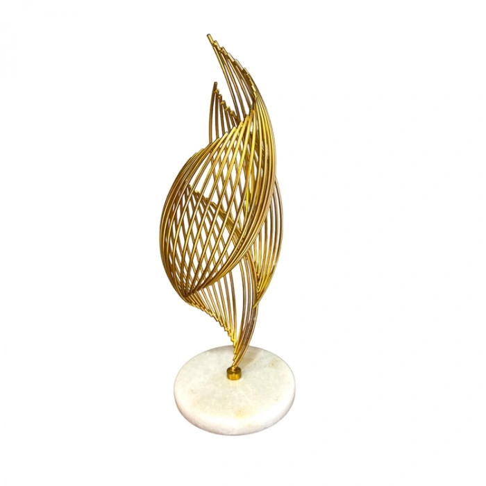 SADE HEDİYELİK MERMER TABAN DEKORATİF MASA SÜSÜ HELEZYON NO:248