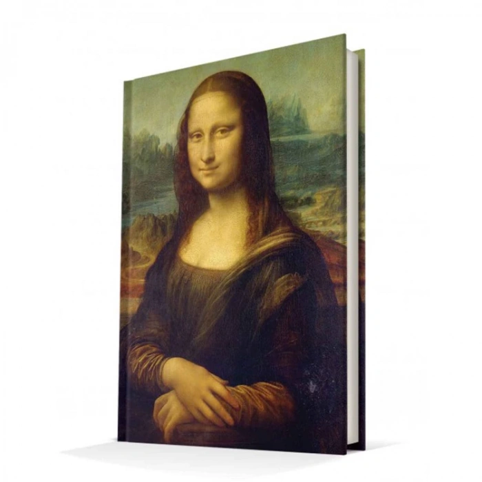DEFFTER ART OF WORD/ DA VINCI 14X20 MONALISA SERT KAPAK ÇİZGİLİ DEFTER 96 YP