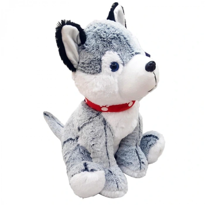 SUNMAN YF3684 OTURAN ATKILI HUSKY KÖPEK PELUŞ 30 CM