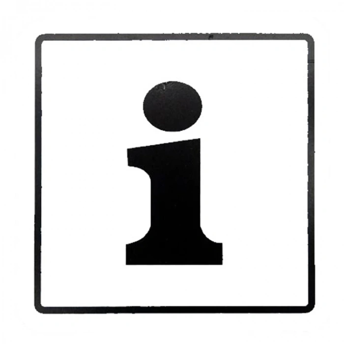 EKSTRAFİX 214 YÖNLENDİRME/UYARI LEVHASI 12x12cm DANIŞMA