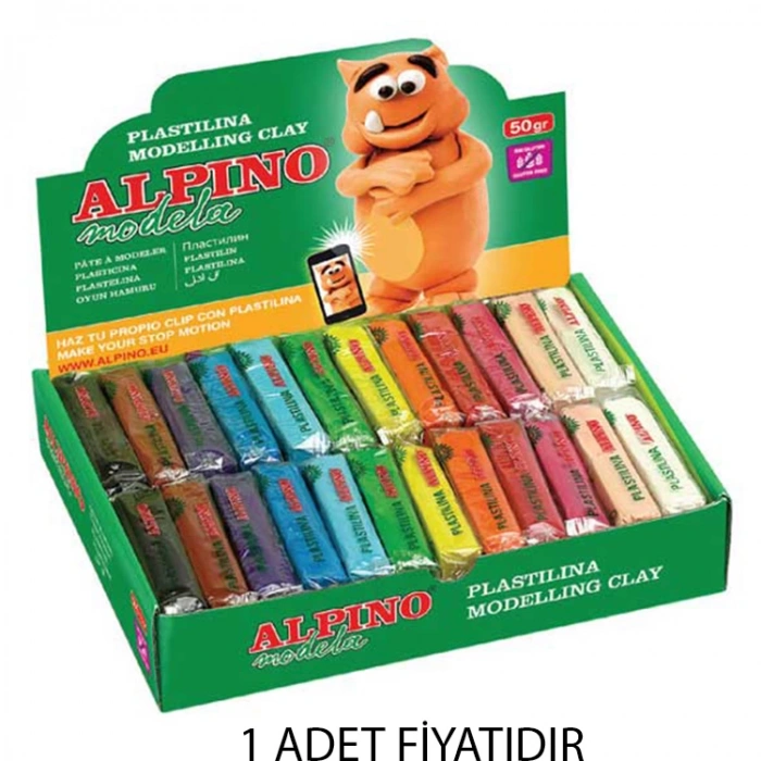 ALPİNO DP-915 PLASTILINA PLAKA OYUN HAMURU 50GR.