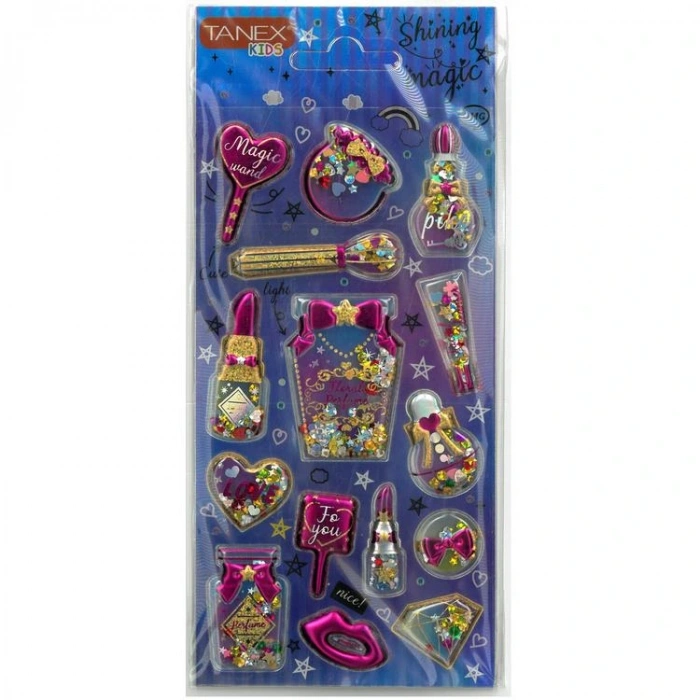 TANEX KIDS TNX-26059 DEKORATİF ETİKETLER - SHINING MAGIC PUFFY STICKER