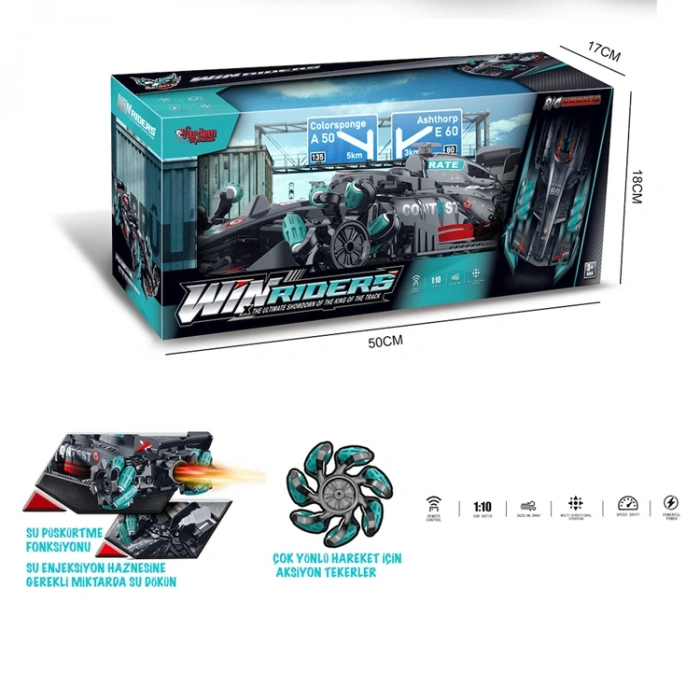 VARDEM YJ-089-3 2.4 GHZ ŞARJLI UZAKTAN KUMANDALI YARIŞ ARABASI 1:10 3+