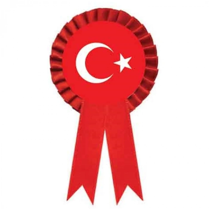 BUKET KURDELALI TÜRK BAYRAĞI ROZET