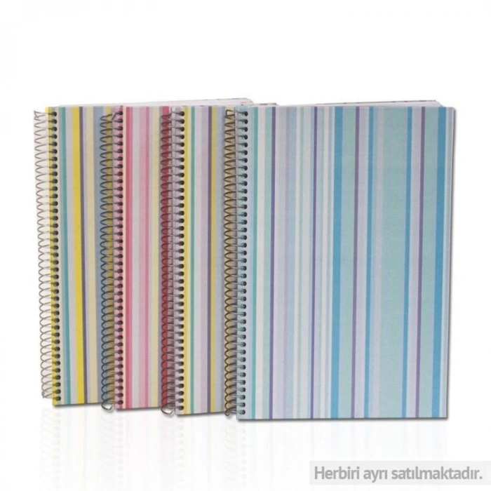 BAYINDIR BAD0681 LİME 20X28 SERT KAPAK SPİRALLİ KARELİ DEFTER 120YP