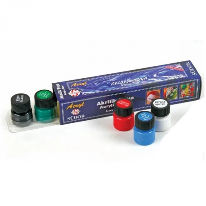 SÜDOR SD121 AKRİLİK BOYA 6 RENK X15 ml